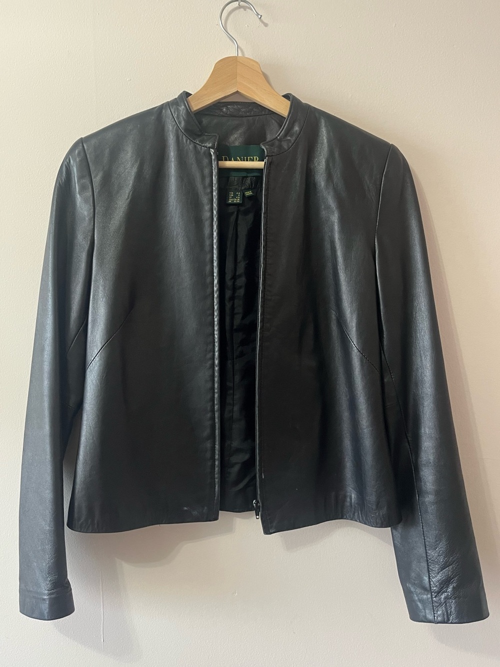 Vintage Black Leather Jacket - Women's